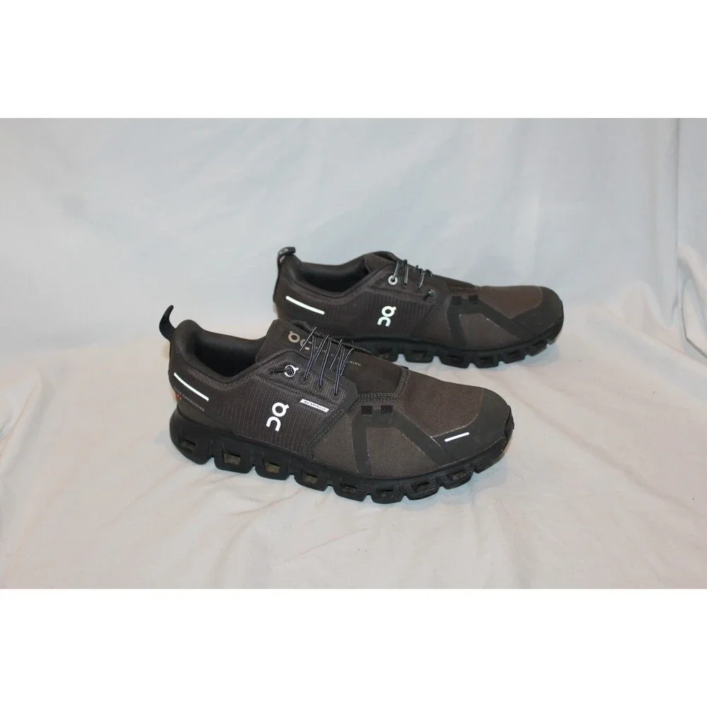 NIB ON CLOUD MEN'S CLOUD 6 WP RUNNING ATHLETIC SNEAKERS BLACK SZ 8